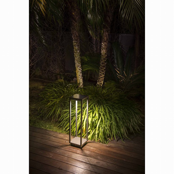 SAURA ソーラー LED Solar dark grey beacon lamp ソーラー充電式ライト